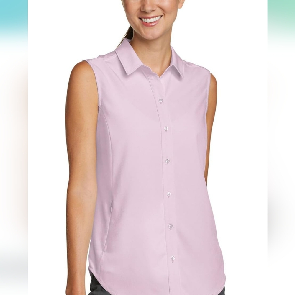 NWT Eddie Bauer Womens Lightweight Sleeveless Tech Shirt